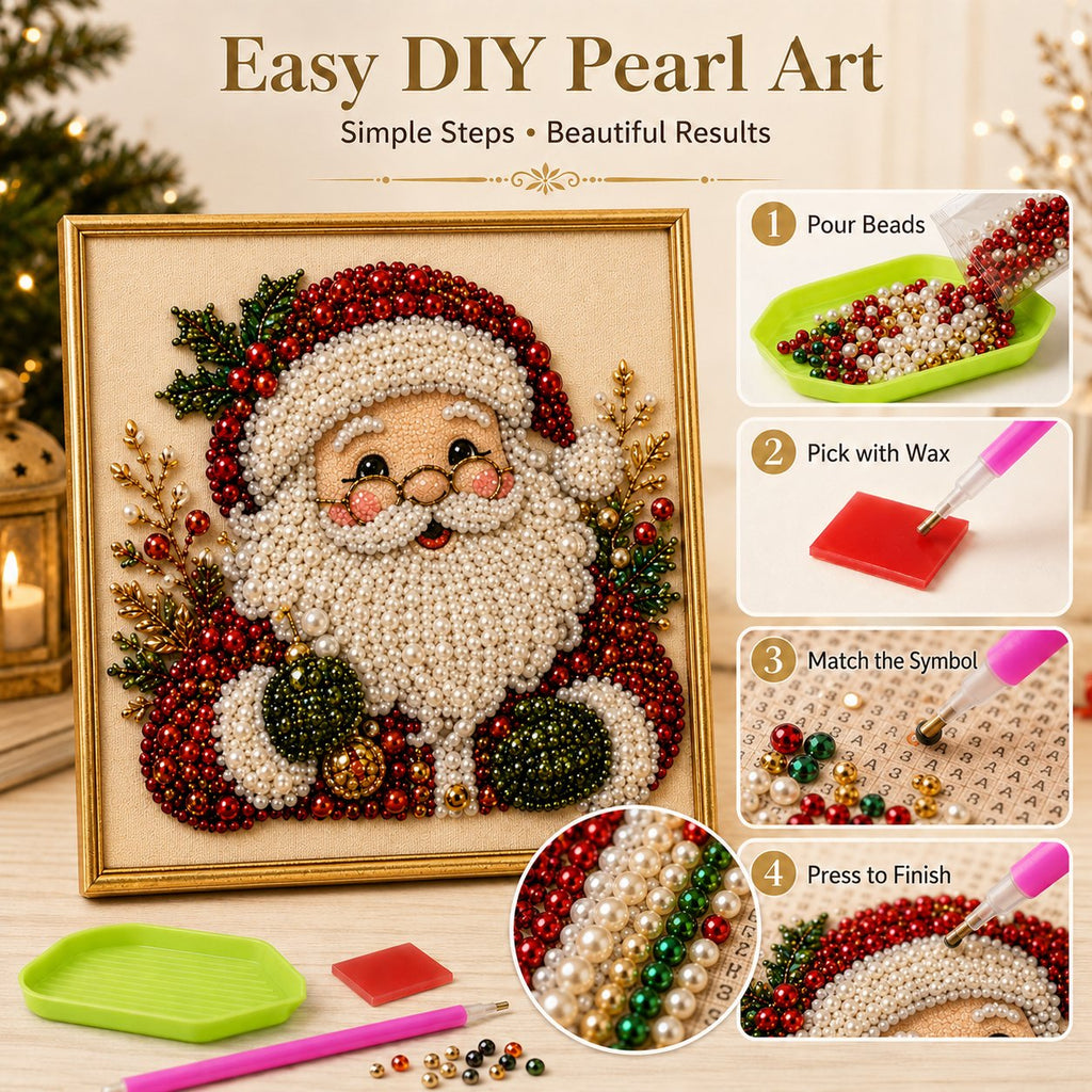 ✨ 3D Christmas Pearl Craft Kit – Relaxing DIY Holiday Art