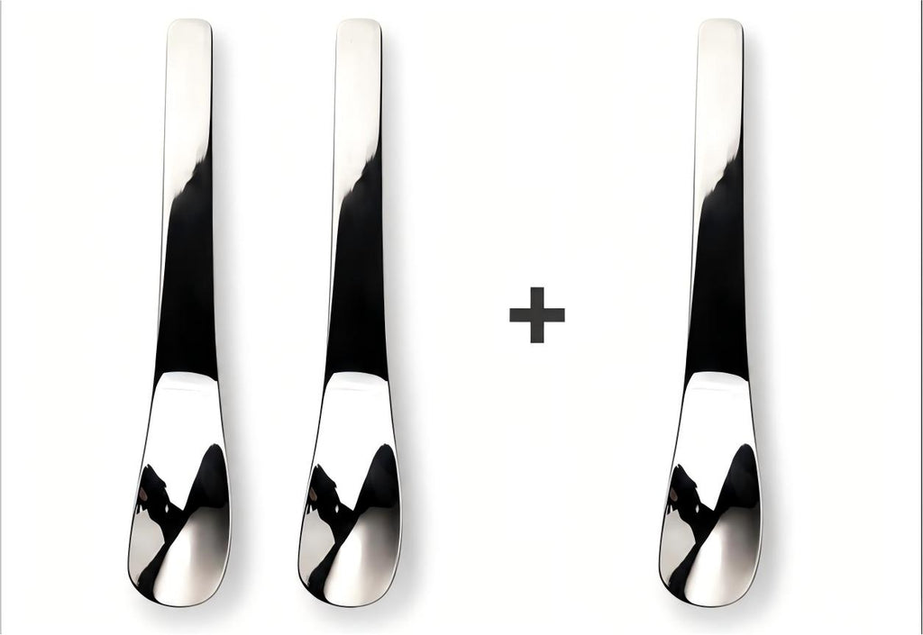 🥄 Stainless steel dessert spoon with a long handle – Scoop deeper & reach further with ease
