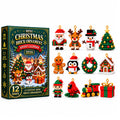 ⏳ Last day to save 49% – 🎄 12-Day Mini Christmas Ornament Advent Calendar | 12 unique festive buildable designs with hanging loops—perfect for decorating Christmas trees, wreaths, and holiday displays 🧱
