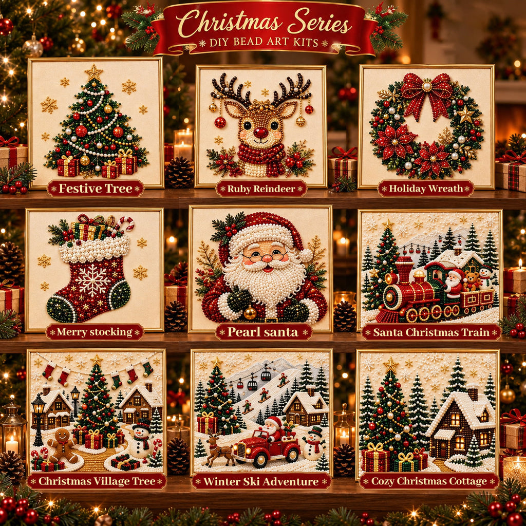 ✨ 3D Christmas Pearl Craft Kit – Relaxing DIY Holiday Art
